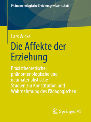 cover image of Die Affekte der Erziehung